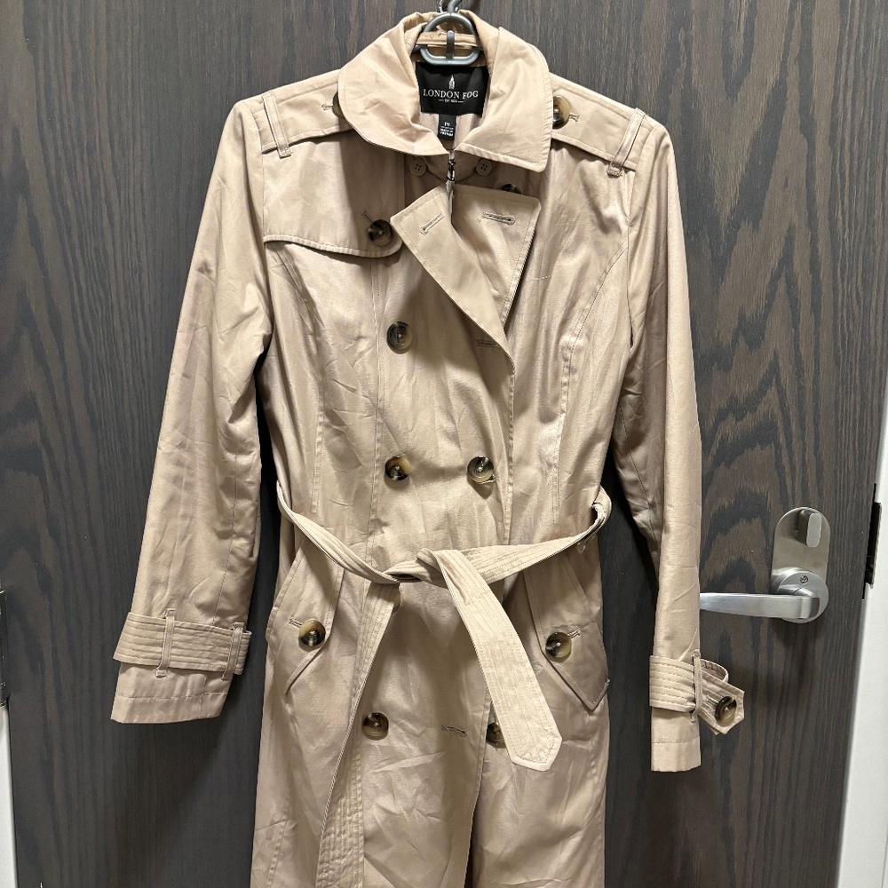 London Fog Double Breasted Raincoat